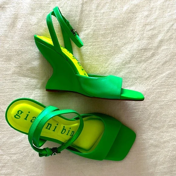 lime green dress sandals Pamela